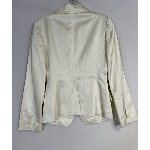 Vintage Y2K 2000s Bebe White Tailored Fitted Blazer Size 2 - Picture 2 of 11